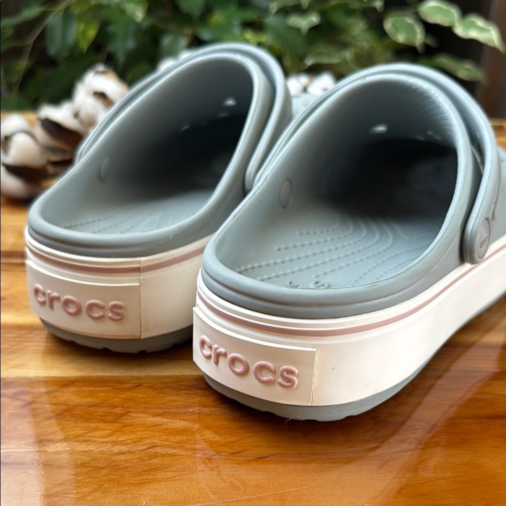 CROCS Blue Sandals with Ventilation Holes and Heel Strap - Picture 4 of 5